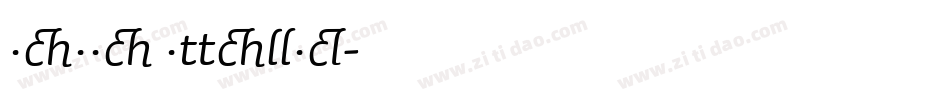 Sauna Italic字体转换
